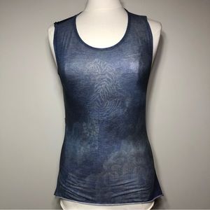 Guess Sheer Tiger Print Top